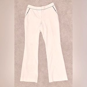 The Limited Stretch cream straight leg pants | Black lining